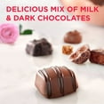 thumbnail image 2 of RUSSELL STOVER Valentine's Day Red Foil Heart Assorted Milk & Dark Chocolate Candy Gift Box, 20.1 oz. (35 Pieces), 2 of 9