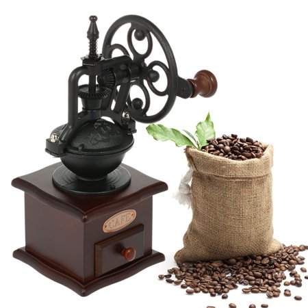 Manual Coffee Grinder Antique Coffee Mill Cast Iron Hand Crank