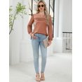 thumbnail image 6 of Zeagoo Womens Elegant Blouse Lace Long Sleeve Tops Dressy Cute Fall Tops Casual Work T-Shirts, 6 of 8