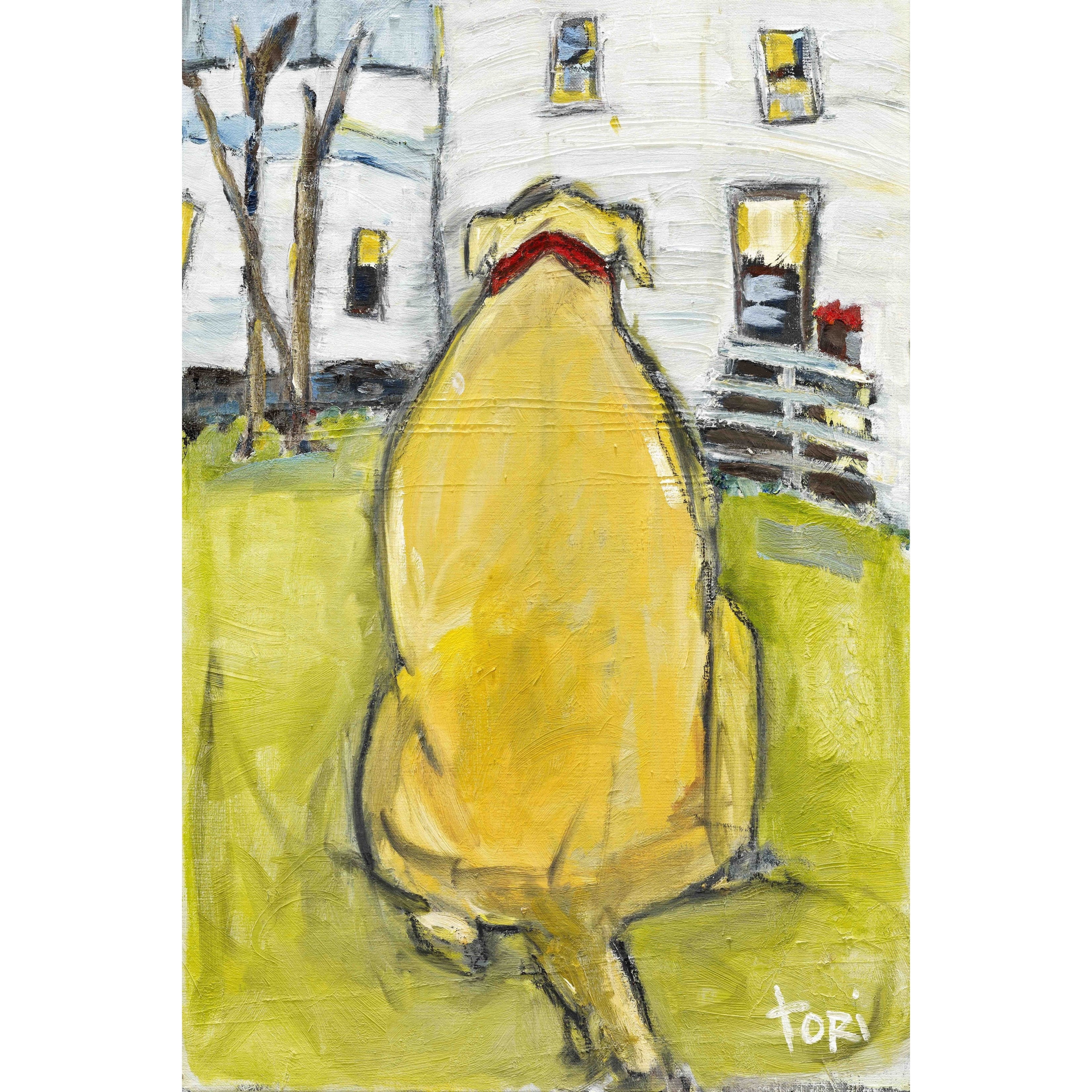 "Fat Ass" by Tori Campisi Painting Print on Canvas