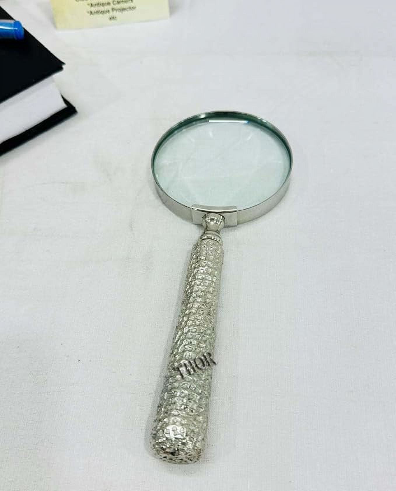 Large, antique, sterling Silver handle magnifying glass hallmarked London 1917. Ideal gift and desk accessory