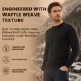 thumbnail image 4 of 3 Pack Thermal Shirts for Men, Base Layer Tops Navy Blue Bulk Wholesale, Cotton, Solid Colors, Shelter Donations (Large), 4 of 7