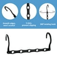 thumbnail image 4 of BagDream Black Magic Space Saving Hangers 12 Pack, Sturdy Plastic Hanger Closet Organizers with 5 Holes for Clothes Storage, College Dorm Essentials, Home Organization, 4 of 8