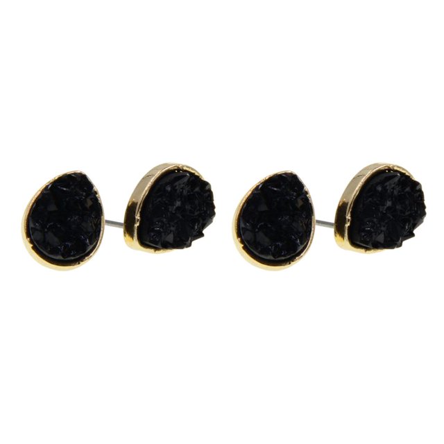 Jumpingount Pendientes de tuerca joyería elegante decoración estilo Simple señoras pequeños pendientes de tuerca adorno de vestir para mujer Type4 NO4