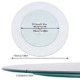 thumbnail image 2 of Miumaeov Round Tempered Glass Table Top 360° Rotating Tempered Glass Turntable Heavy-Duty Load Capacity for Dining Tables Banquets, 2 of 13