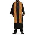 thumbnail image 6 of Kente African Print Church Clergy Pastor Choir Stole / Sash with Fringes, 6 of 7