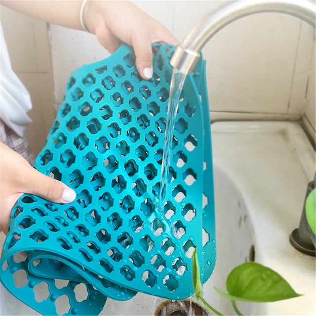 CEHVOM Silicone Sink Mat Rear Kitchen Sink Protector Accessory Folding Non-slip Sink Mats For Bottom Of Stainless Steel Porcelain Sink Clearance