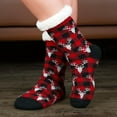 thumbnail image 5 of Women's Fuzzy Slipper Socks with Non-Slip Grippers, Cozy Fluffy Sherpa Lined, Cute Christmas Gifts 1Pairs, 5 of 5