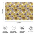 thumbnail image 3 of Yellow Brown Sunflower Pattern Bathroom Rugs Mat,Non Slip Microfiber Bathroom Rug,Rubber Backing,Soft Bathroom Mats for Bathroom Floor,Tub and Shower,17x27in(43x68cm), 3 of 5