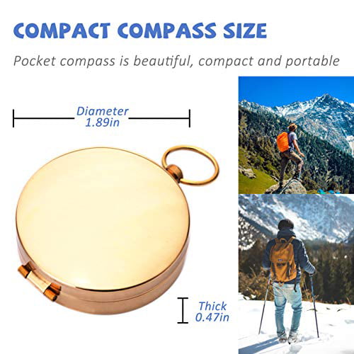 Outdoor Military Navigation Tool Glow in The Dark Compass for Camping Hunting Pocket Compass for Kids Bahfir Camping Survival Compass for Hiking 
