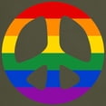 thumbnail image 3 of CafePress - Rainbow Flag Peace Dark T Shirt - Men's Classic Graphic Cotton T-Shirt, 3 of 4