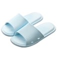thumbnail image 5 of Zapatillas de casa de verano para interior, antideslizantes, con suela suave, para el baño, para el hogar, para parejas, de color liso, para hombre, 5 of 5