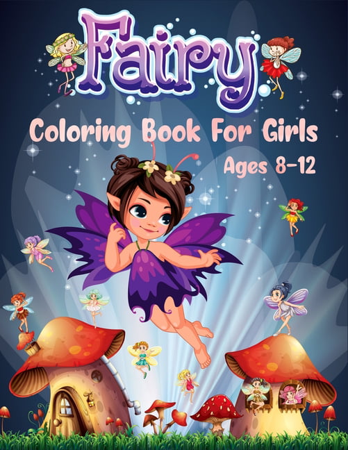 FAIRY FARIES Colouring Book Activity For Kids For Girls Children OVER 90 PAGES 