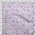 thumbnail image 4 of oneOone Rayon Violet Fabric Asian Floral Block Craft Projects Decor Fabric Printed By The Yard 56 Inch Wide, 4 of 4