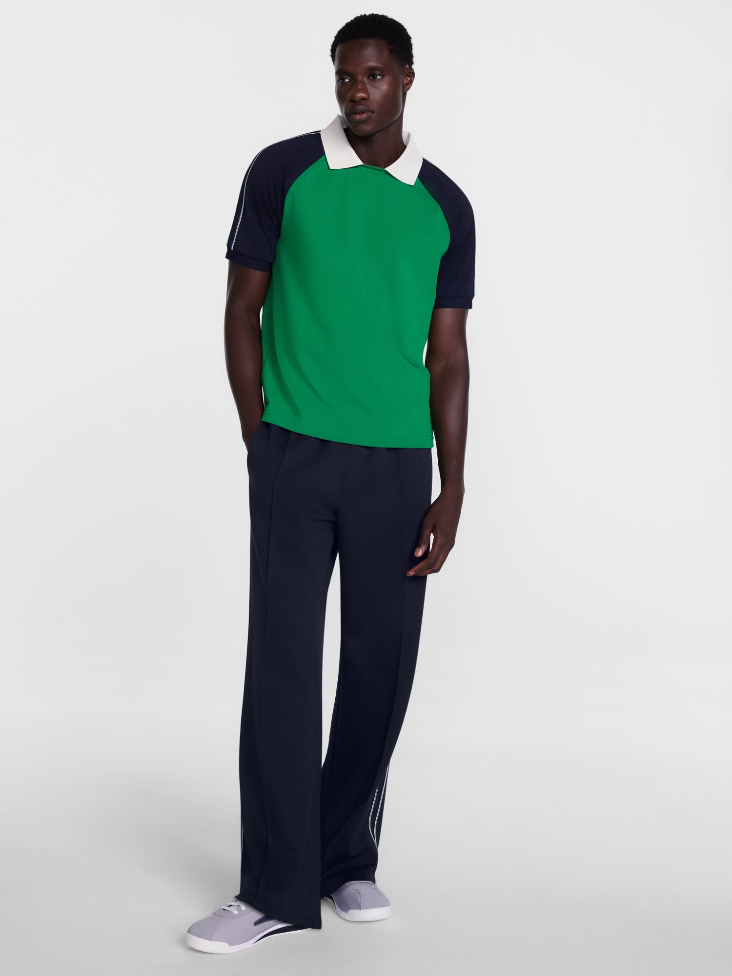 Avia Men's Scubaknit Retro Pintucked Track Pants, Sizes XS-3XL