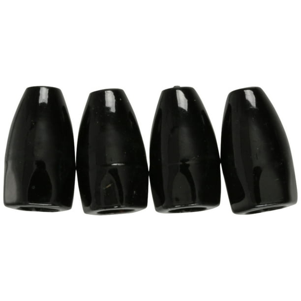 Strike King Tungsten Bullet Worm Weight 3/16 Ounce Black 2 Pack