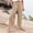 A2 Khaki, variant on SAHFX Womens Linen Wide Leg Pants Smock Waist Boho Pants Straight Leg Pants Work Pants Loose Pants Dress Pants with Pockets Beach Outfits Business Casual Outfits Baggy Trousers Solid Color Slacks