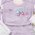 thumbnail image 5 of Gibobby 8Pcs Infant Newborn 6-9 Months Unisex Fall Winter Clothes Sets Jumpsuit+Romper+Tops+Hat+Pants+Bib+Sock Shoses Outfits Set Casual Daily Wear Newborn Gift Layette Outfit Set,Light Purple, 5 of 6