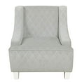 thumbnail image 4 of HomePop Youth Rembourré Fauteuil d'Appoint Bras Bas, Diamant Gris, 4 of 5