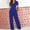 Blue, variant on Summer Jumpsuits For Women Trendy Waist Up Short Sleeved Jumpsuit With V Neck Wide Leg Pants One Piece Outfits Army Green XXXL