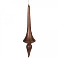 thumbnail image 1 of Vickerman M119119 12 in. Chocolate Matte-Glitter Finial Drop, 1 of 1
