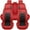 Red, variant on Car seat covers for 5-seat compact cars and SUVs, filled with memory foam, made of waterproof artificial leather, universal model.