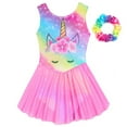 thumbnail image 2 of Gymnastics Leotards Dancewear for Little Girls Toddler Teenager Sleeveless Sparkly Dance Unitard Biketard Size 3-12 Years, 2 of 8