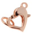 thumbnail image 3 of Broche de Langosta Zulema Joyería Broche de Joyería Grande Broche de Cadena de Corazón Oro rosa, 3 of 7