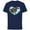 Navy, variant on Disney and Pixar’s Wall-E and Eve Heart Valentine’s Day - Short Sleeve Cotton T-Shirt for Adults - Customized-Black
