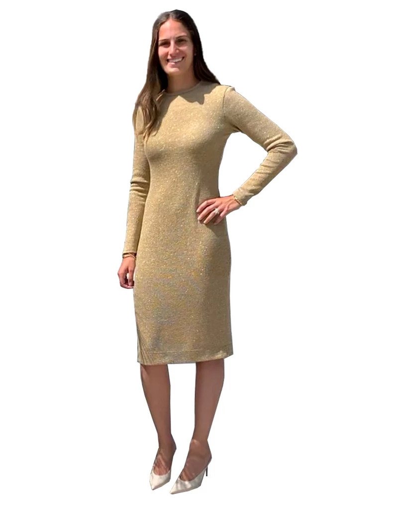 Lurex Knit Layering Shell Dress 