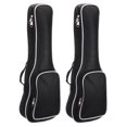 thumbnail image 1 of Unique Bargains Ukulele Case 21 Inch Ukulele Bag Single Shoulder Backpack with Adjustable Straps Black White 2 Pack, 1 of 4