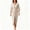 (Fashion 129)White, variant on Aimik Women's V-Neck Short Sleeve Twist Front Slit Midi Dress Ruched Bodycon Elegant Evening Cocktail Dress