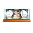 thumbnail image 1 of Perfect Cases Présentoir de Cartes et de Baseball Double, Noyer, 1 of 1