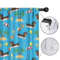 thumbnail image 4 of Dachshund and Beach Blue Pattern Insulated Teens Curtains Set Of 2, Bedroom Essentials, Toddler Room Decor 52"x84", 4 of 5