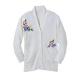 thumbnail image 2 of Woman Within Plus Size Embroidered Shaker Cardigan Sweater, 2 of 2