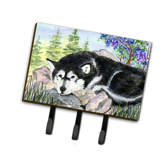 Carolines Treasures SS8062TH68 Alaskan Malamute Leash Holder or Key Hook, Large, Multicolor