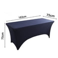thumbnail image 2 of [6 pies] Funda para mesa de patio elástica rectangular, ajustada, lavable y resistente a las arrugas para eventos, bodas, banquetes y fiestas, 2 of 5