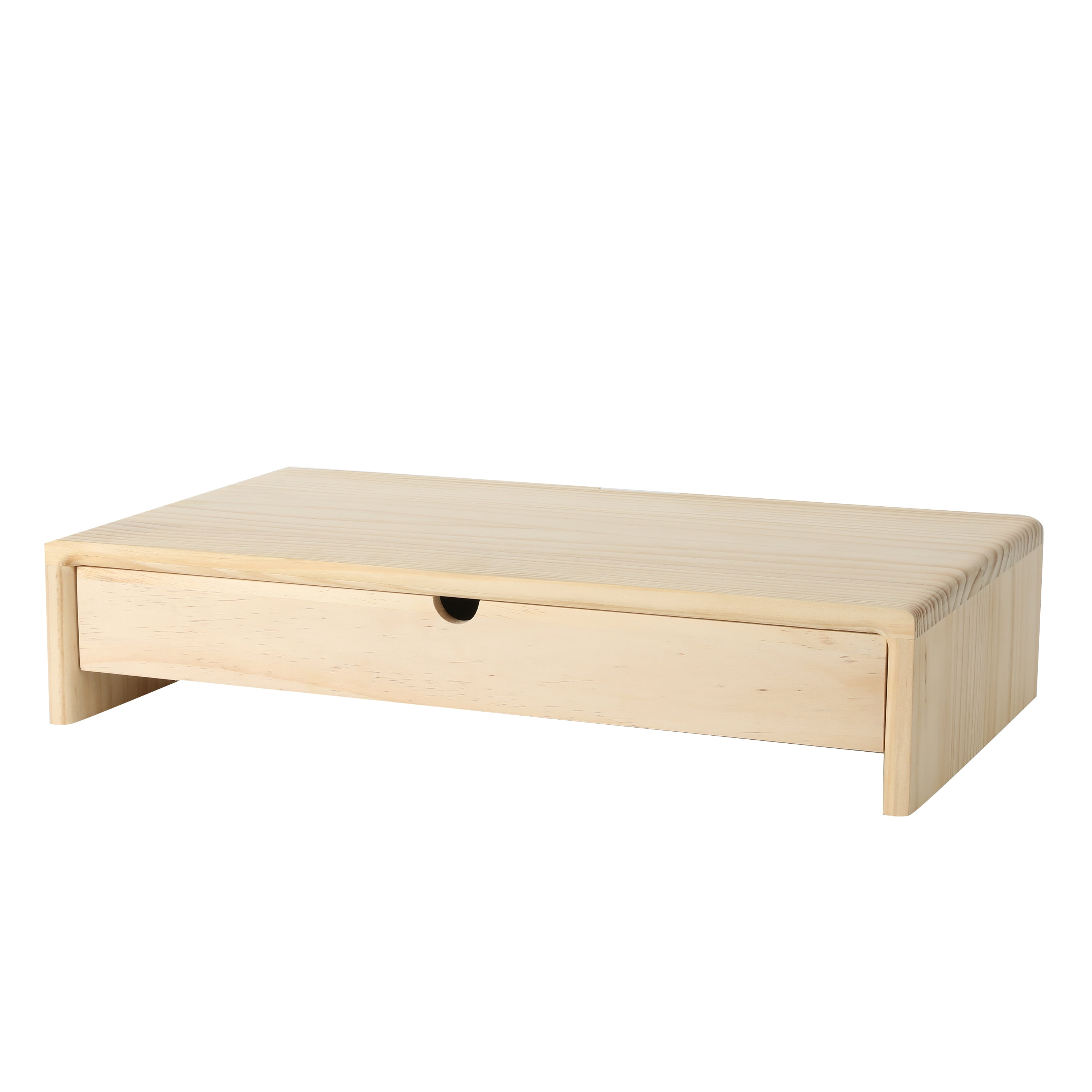 Pen+Gear Wooden Monitor Stand, Combines the Functions of Holding Computers and Storing Items