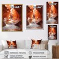 thumbnail image 4 of Designart "Canyon Mirage Beige Orange art painting" Landscape & Nature Floater Framed Canvas Print, 4 of 7