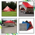 thumbnail image 4 of Tarps in Multiple Sizes 18 OZ Waterproof Tarpaulin - 100% UV & Weather Resistant Vinyl Coated PVC Tarps - Perfect for Canopy Tent, Boat or Pool Cover (25' x 75', Red), 4 of 7