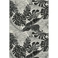 thumbnail image 2 of Addison Rugs Mayfield Washable Tropical Large Leaves Midnight Rectangle Rug, 10' x 14', 2 of 6