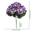 thumbnail image 3 of AuroraX Table Centerpiece Decorations Home Birthday Ornaments,Purple Artificial 2 Pcs Flowers,Winter Living Room Office Kitchen Decor, 3 of 5