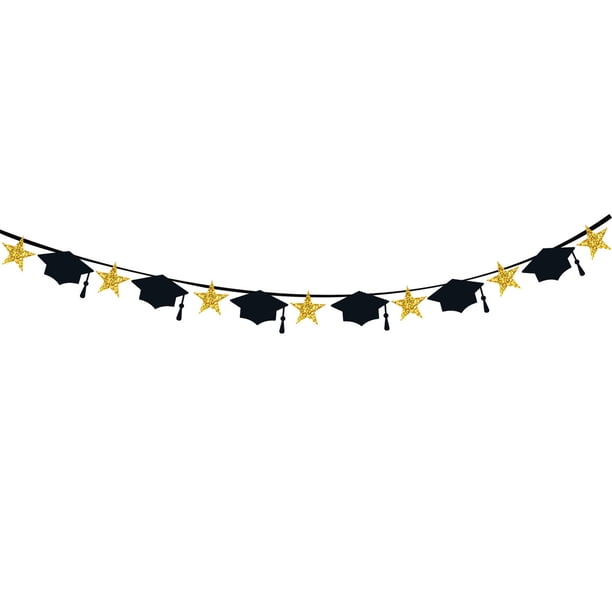 Banderas, decoración para fiestas. Banderas para graduación. Decoración para fiestas de graduación. Banderas para la temporada de graduación. Banderas para graduación.