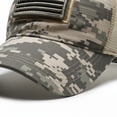 thumbnail image 3 of Jiibva American Flag Embroidered Baseball Hat Men USA Flag Net Mesh Baseball Breathable Cap for Outdoor, 3 of 7