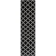 thumbnail image 2 of Safavieh Dhurries Brad Geometric Runner Rug, Black/Ivory, 2'6" x 10', 2 of 10