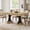 Wood, variant on Farmhouse 71" Rectangular Dining Table for 6-8, Wood Kitchen Table with 2 Storage Drawers, Thick Tabletop, Sturdy Metal Frame, Rustic Industrial