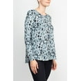 thumbnail image 3 of Joan Vass womens  High-Low Hem Animal Print Sweater, m, 3 of 5