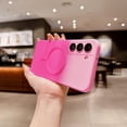 thumbnail image 6 of Magnetic Gradient for Samsung Galaxy S21 FE Phone Case, Compatible with MagSafe, Full Camera Lens Film Protection Soft Silicone Shockproof Matte Cover for Galaxy S21 FE 6.4" (Orange Yellow), 6 of 12