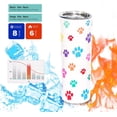 thumbnail image 5 of Skinny Dog Tumbler Cups 20oz Travel Mug Dog Mom Gifts Paw Print Tumbler with Lid for Women, Dog Gifts for Dog Lovers Women Travel Cups Mugs Insulated Drinking Hot or Cold, 5 of 6