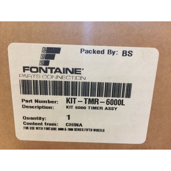 (1) GENUINE Fontaine KIT-TMR-6000L Timer Kit for 6000 Series top plate (Left)